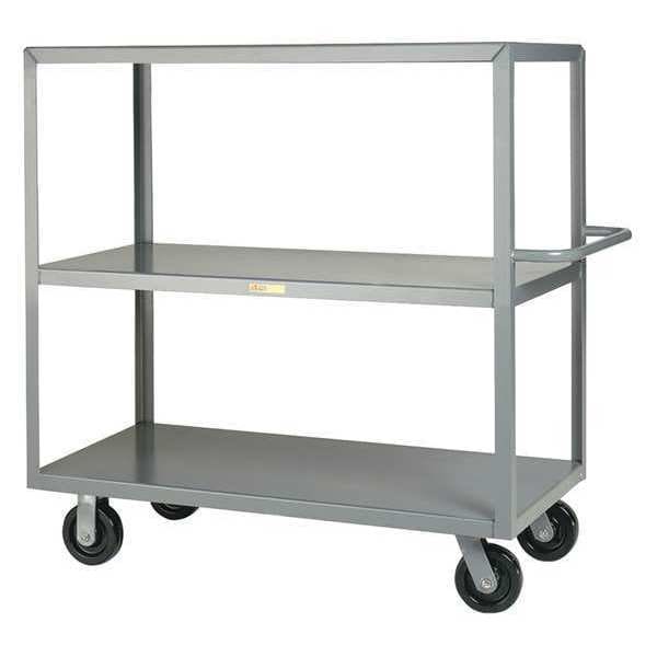 Multi-Shelf Truck, 3-Flush, 24 x 36", Steel, 3600 lb Load Capacity, 3 Shelves, 45" H