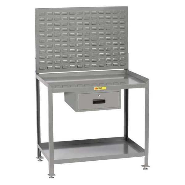 Workstation, 1-Drawer, Louvered, 24 x 36"