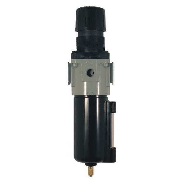 Mtl Piggyback Filter Regulator, 1/2" NPT