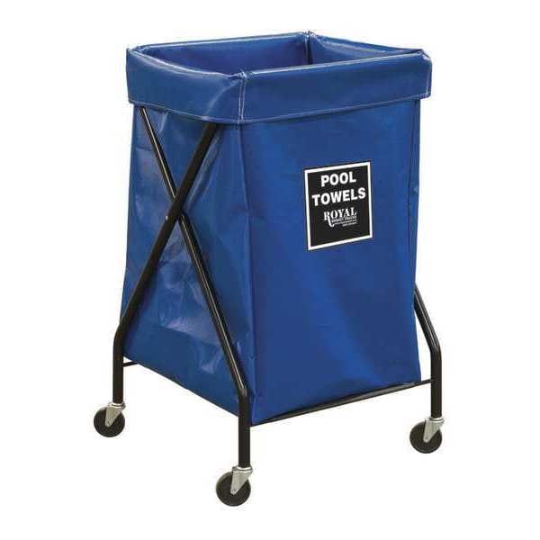 X-Frame Cart, 6 Bu, BL Vinyl, Pool Twl