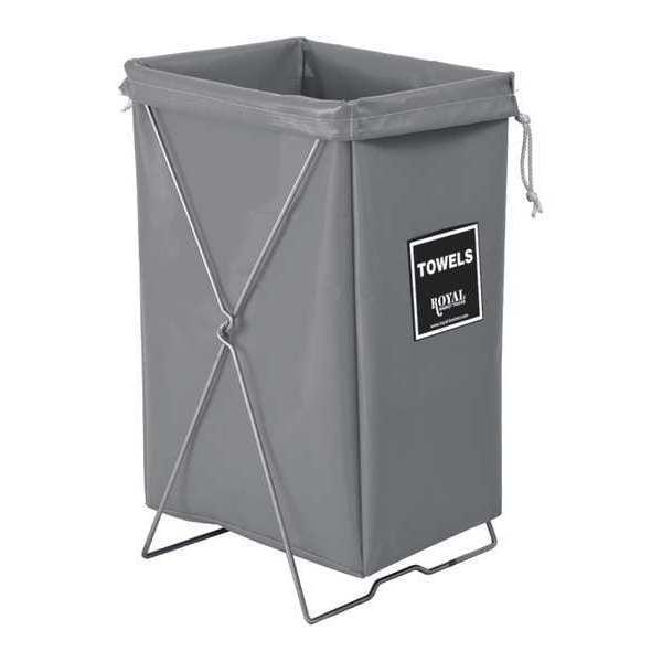 Hamper Kit, Gray Vinyl, Towels