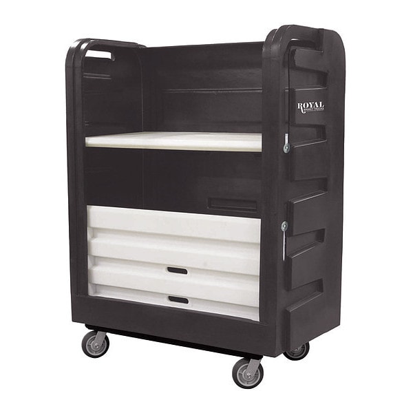 Turnabout Trk, 48 Cu ft., Black, Plstc, A