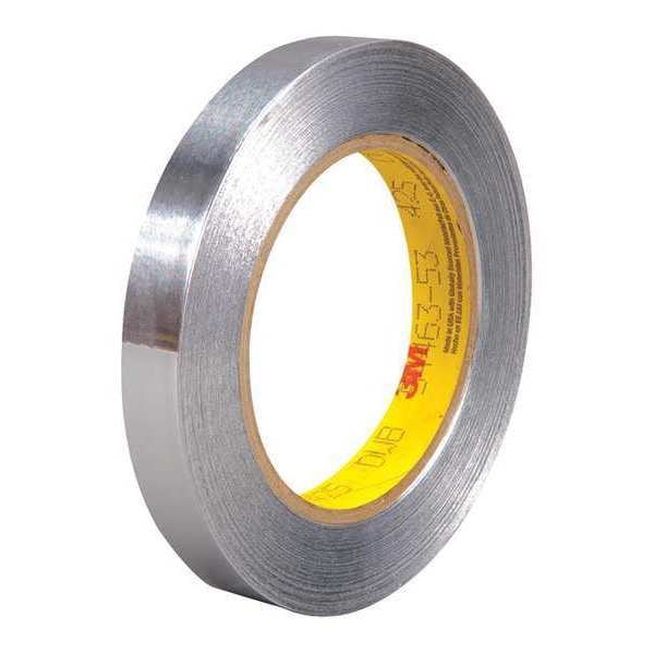 Aluminum Foil Tape, 4.6 Mil, 1/2"x60 yds., Silver, PK72