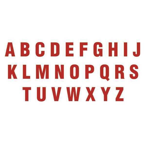 Die Cut Letter Magnets, 3", Red, PK108