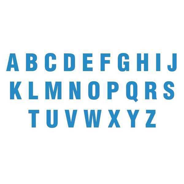 Die Cut Letter Magnets, Blue, 1-1/2", PK108