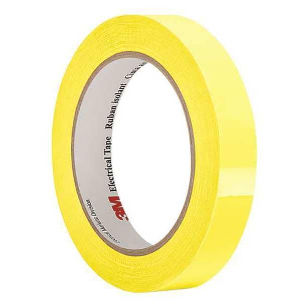 Electrical Tape, Yellow, 0.94"x72yd.