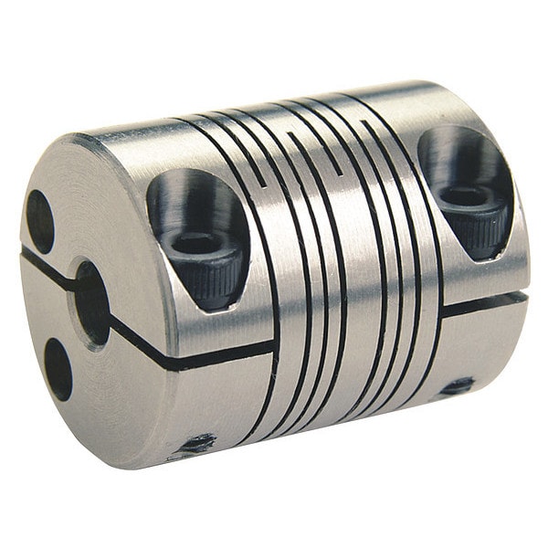Motion Control Coupling, 4 Beam, 10x7mm, 303 SS, OD 25.4mm, L 31.8mm
