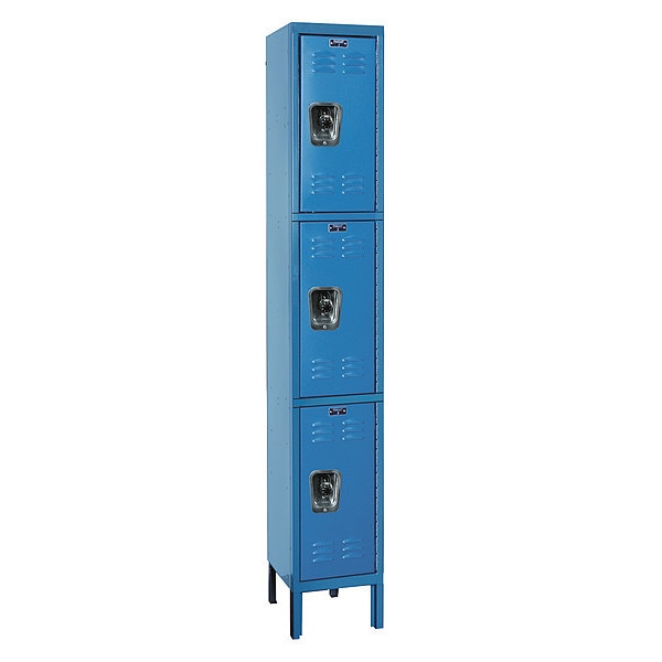 ReadyBuilt Locker, 12"X12"X78", 3 Tier, Blu