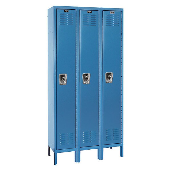 ReadyBuilt Locker, 36"X12"X78", 1 Tier, Blu