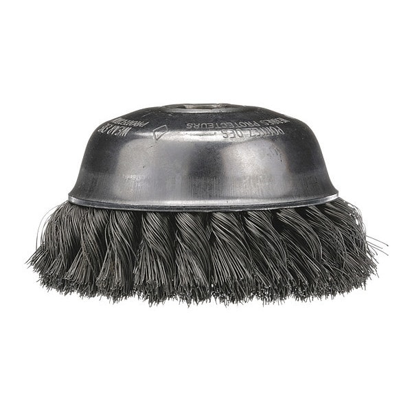 Knot Wire Cup Brush, 6", 0003312800