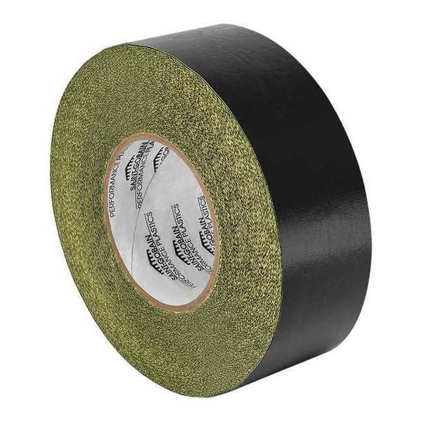 PTFE Fabric Tape, Black, 1-1/4"x18yd.