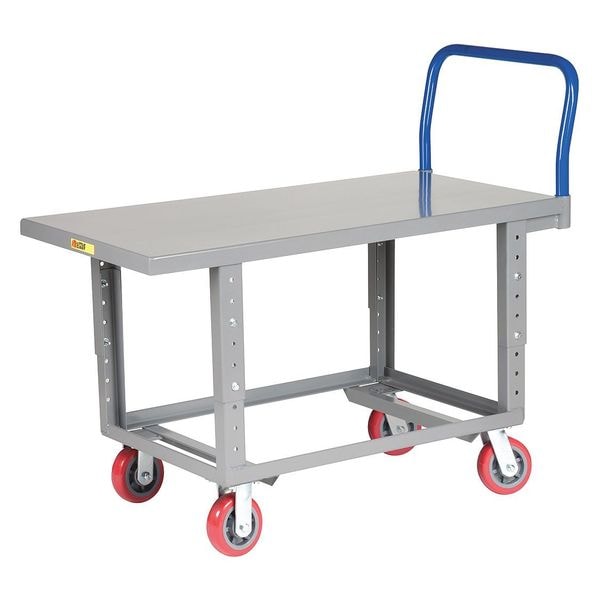 Platform Truck, Adj Height, 2000 lb., 24x48