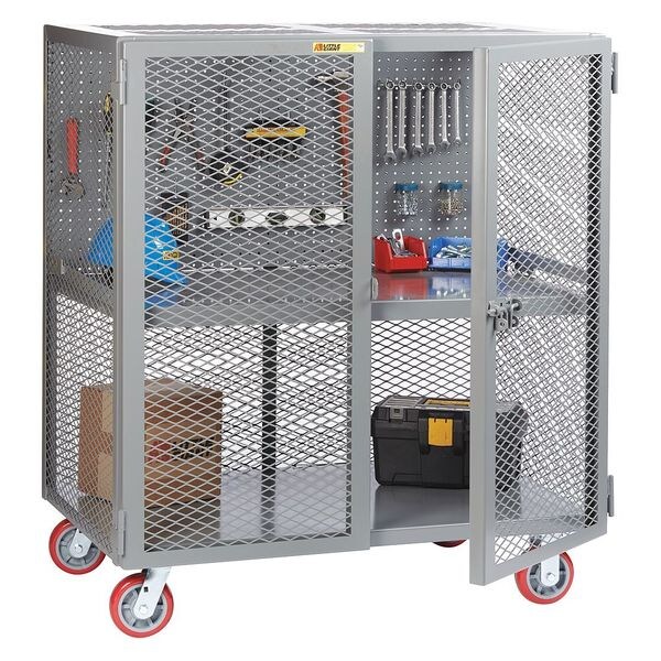 Security Cart, Pegboard Tool, 24x48 24" W x 48" L x