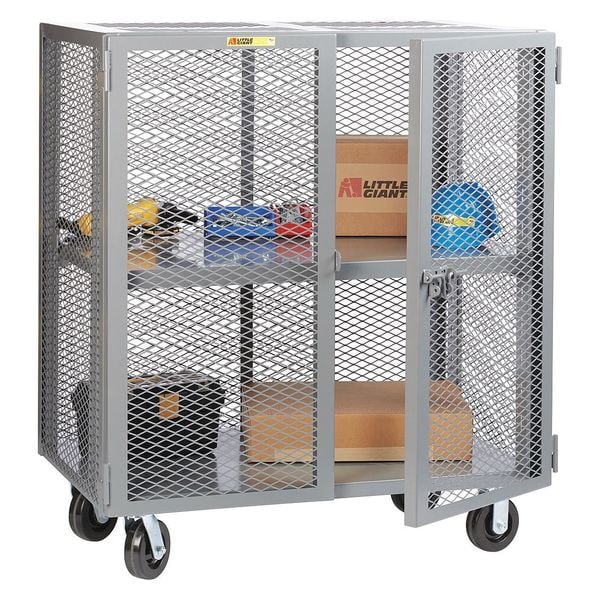 Mobile Storage Locker, Adj Shelf, 24x48
