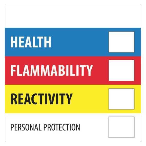 Tape Logic Labels, "Health Flammability Reactivity", 2" x 2", Multiple, 500/Roll
