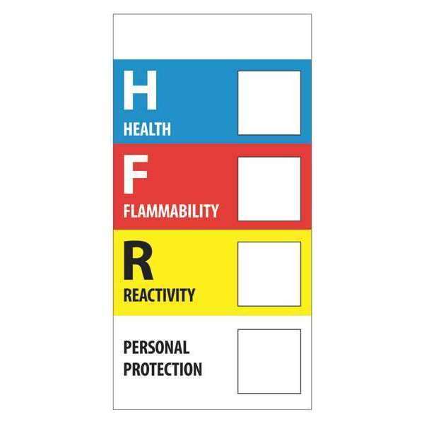 Tape Logic Labels, "Health Flammability Reactivity", 1" x 2", Multiple, 500/Roll