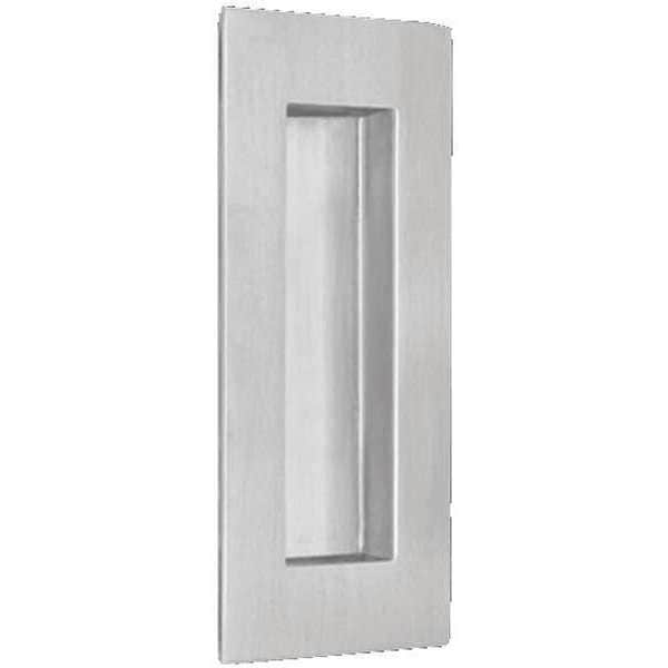 Pull Handle, 1/16" Proj., SS, Satin SS, Threaded Holes