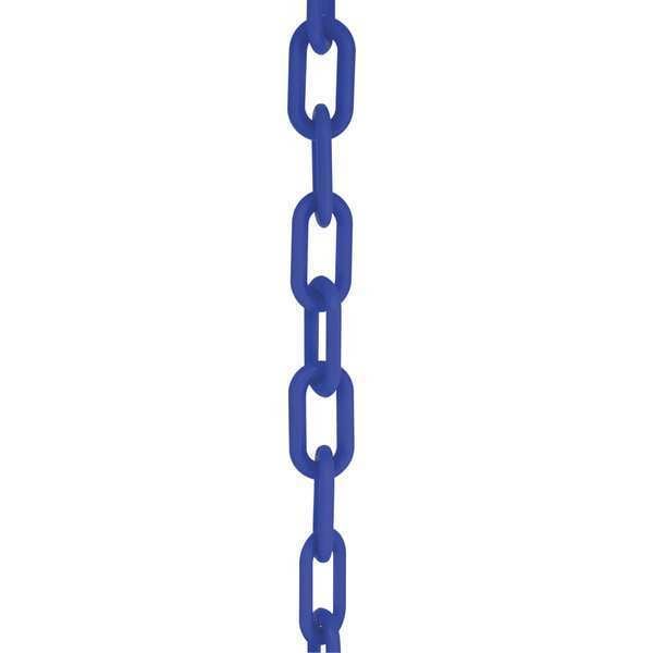 Plastic Chain, Blue, 100 ft Length, Gloss
