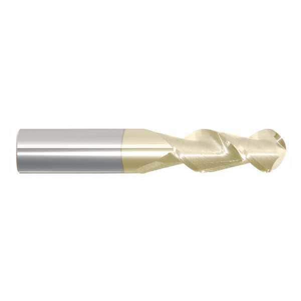 Ball End Mill, 1" Dia, Carbide