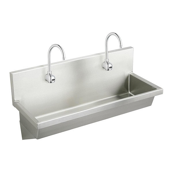 Hand Wash Sink Kit 45" x 16.5", 1, 1, Wall Hung, 14 ga. 304 Stainless Steel