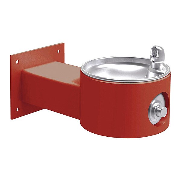Wall Mount Drinking Fountain, 1 Level, 10" D, 8" H, 19.125" W