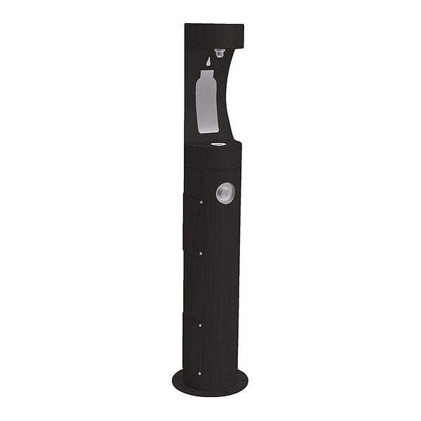 EZH20 Bottle Filling Station, Pdstl, Black 1 Levels, Black, Outdoor