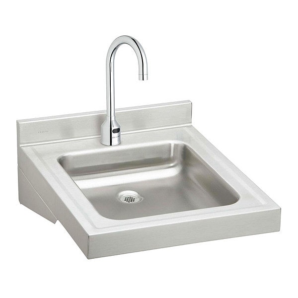 Lavatory Sink Kit 16" x 13.5", 1, 1, Wall Hung, 18 ga. 304 Stainless Steel