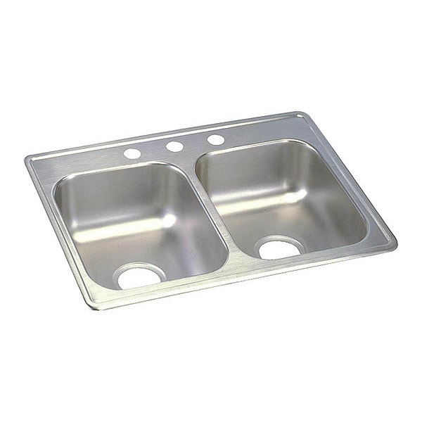 Sink, Drop-In Mount, 4 Hole, Satin