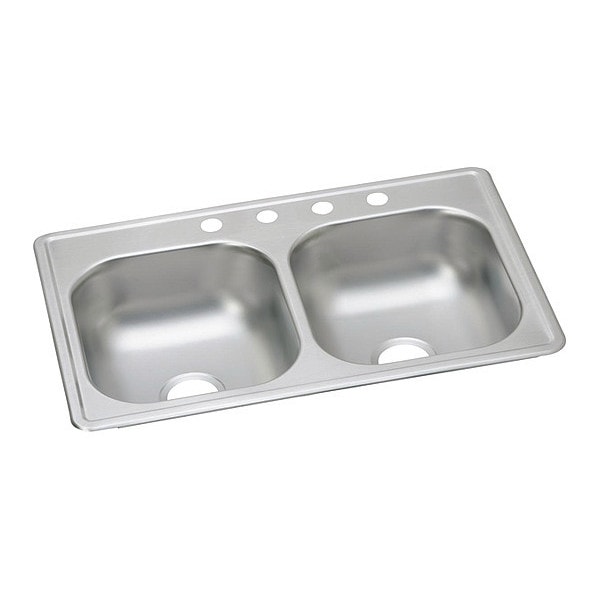 Sink, Drop-In Mount, 3 Hole, Satin