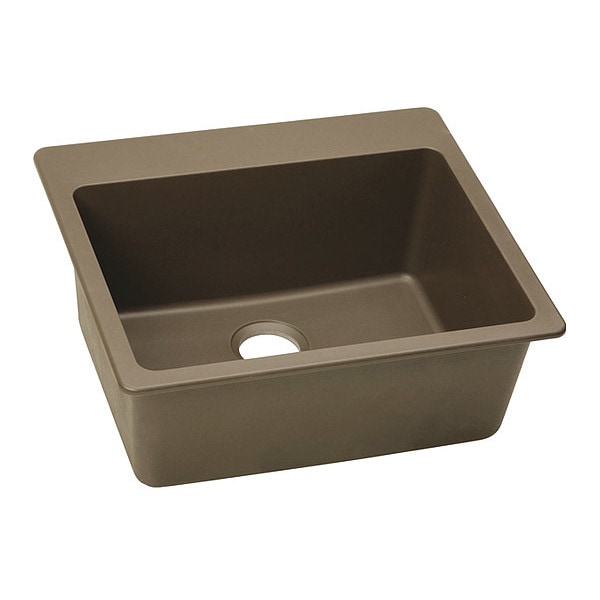 Sink, 25x22x9.5", Top, Mocha