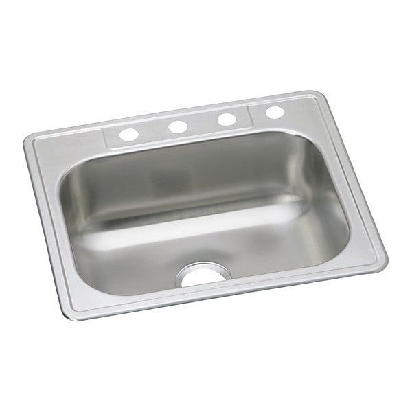 Sink, Drop-In Mount, 4 Hole, 21" x 15.75", Elite Satin