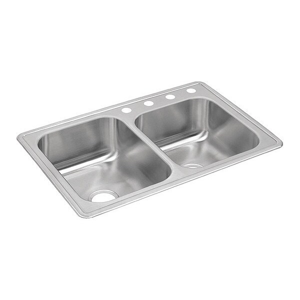 Sink, SS, 33x22x8-3/16", Top