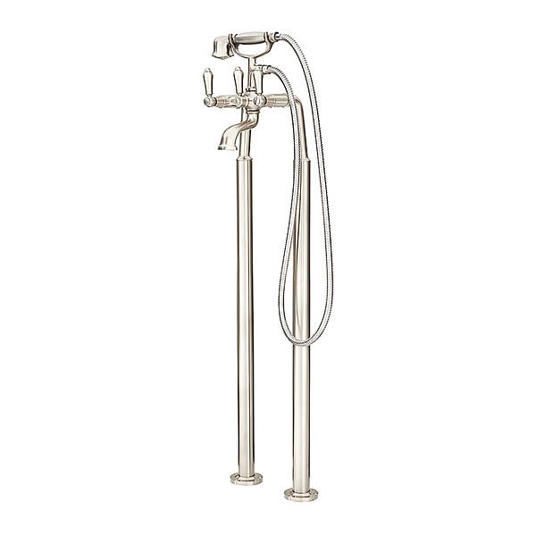2 Hole Tub Filler w/Hand Showr, Brushed Nickel