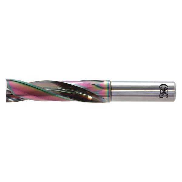 Screw Machine Drill Bit, 2.38 mm Size, 180  Degrees Point Angle, Solid Carbide, EgiAs Finish