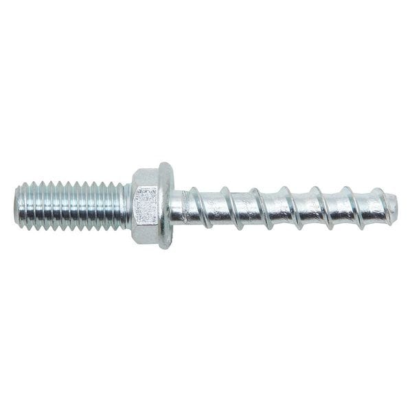 Hangermate Vertical Rod Hanger, Concrete, 1/4 in Size, 2-13/16" L, Steel Zinc Plated, 25 PK