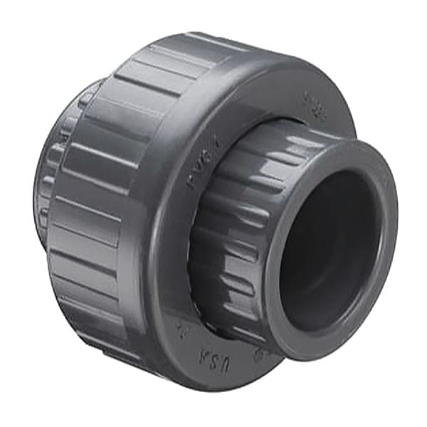 PVC Non-Threaded PVC Union, Socket x Socket, 2-1/2 in Pipe Size