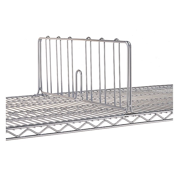 Wire Shelf Dividers, 18inx8inx1in, Steel
