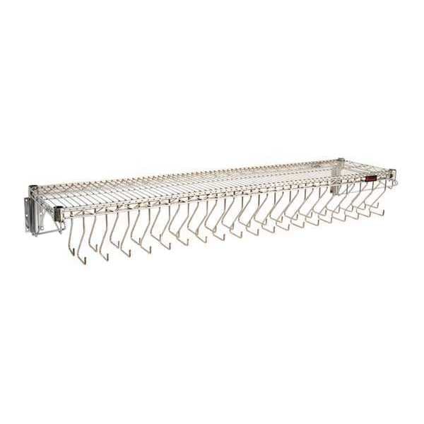 Wall Mounted, Gowning Rack, EP, 24"Wx72"L