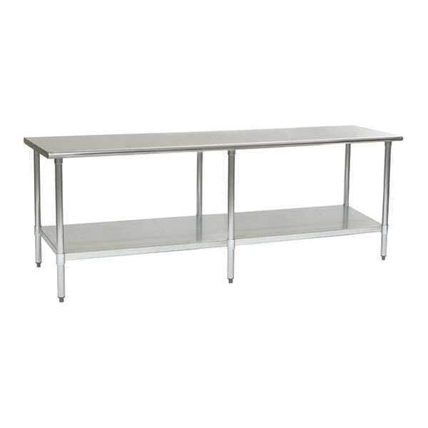 Table, Galv Legs/Shelf, Budget, 24"Wx108"L