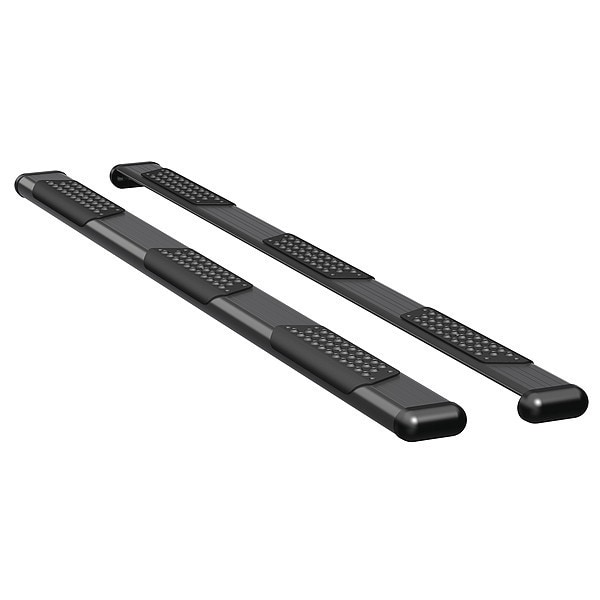 6" Black Powder Coated Aluminum Side Steps