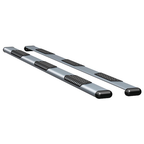 6" Silver Powder Coated Aluminum Side Steps