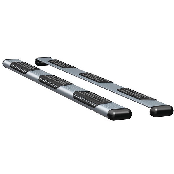6" Silver Powder Coated Aluminum Side Steps