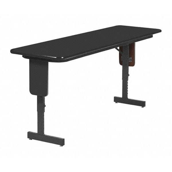Rectangle Panel Leg Adjustable Height Folding Seminar Training Table, 18" W, 96" L, 29" H