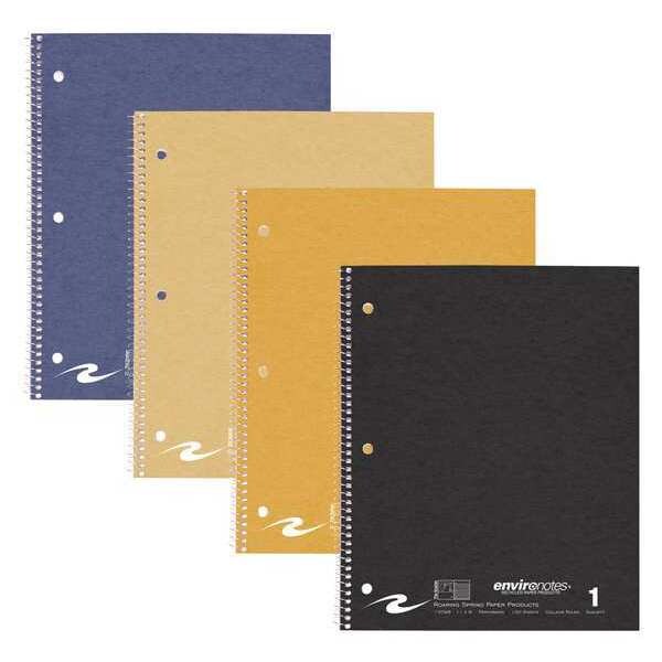 Case of Stasher 1 Sub WB Notebooks, 11"x9", 100 sht, Recycled, Asstd. Covers, College Ruled w/Margin, PK24