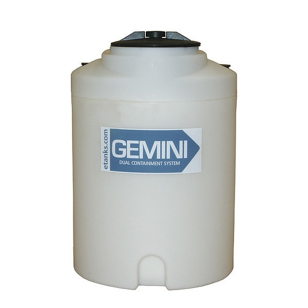 Storage Tank, Double Wall Vertical, XLPE 1.9, Nat, 15 Gal