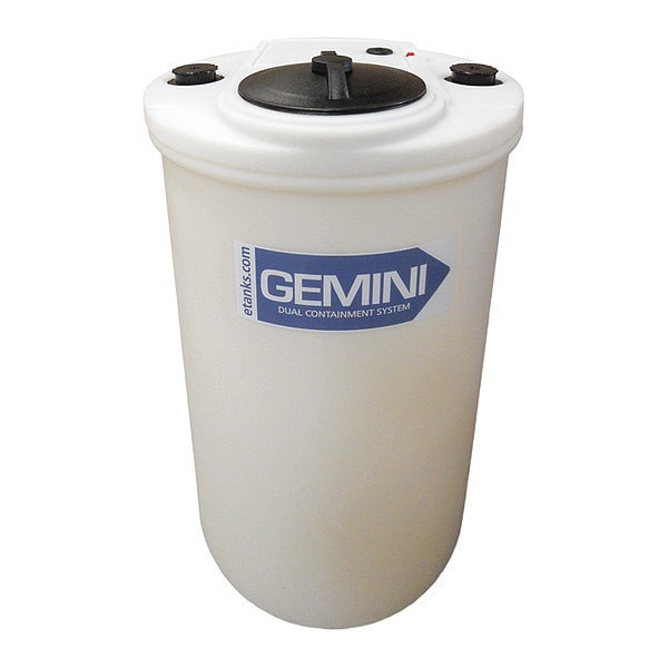 Storage Tank, Double Wall Vertical, XLPE 1.9, Nat, 40 Gal Flat
