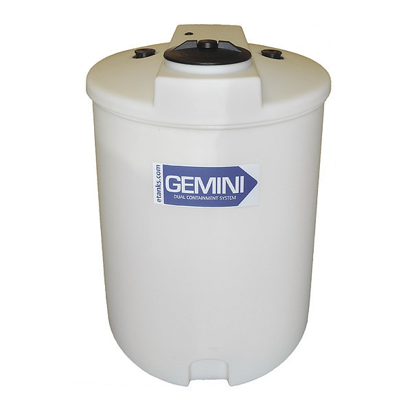 Storage Tank, Double Wall Vertical, XLPE 1.9, Nat, 120 Gal