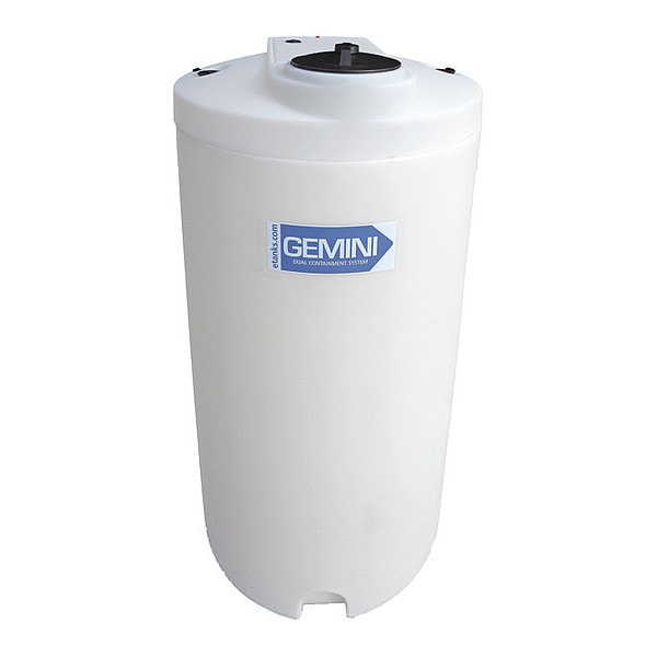 Storage Tank, Double Wall Vertical, XLPE 1.9, Nat, 160 Gal