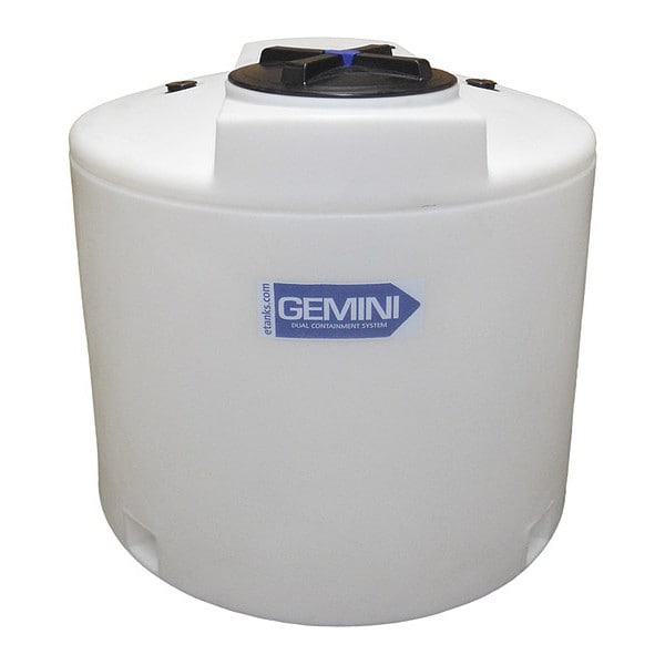 Storage Tank, Double Wall Vertical, XLPE 1.9, Nat, 220 Gal