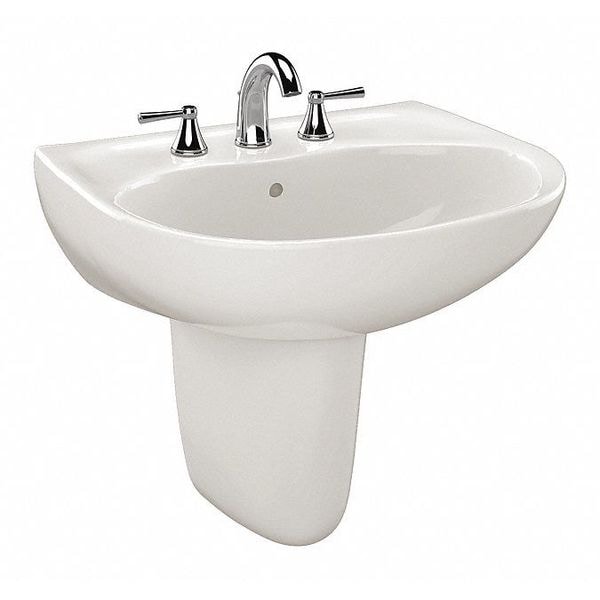 8" Mount, Supreme, 8 Center Lav, Shrd W Cefiontect, Colonial White